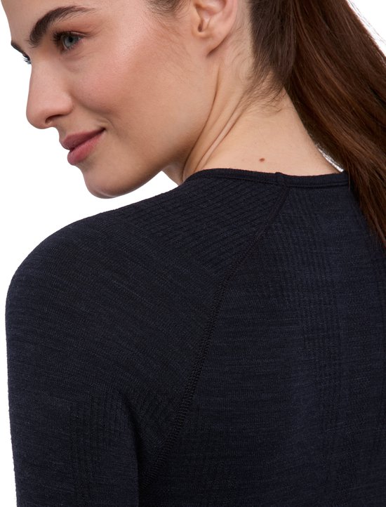 FALKE Wool-Tech Longsleeve sneldrogend wol functioneel functioneel shirt met lange mouwen dames zwart - maat XL — afbeelding 5