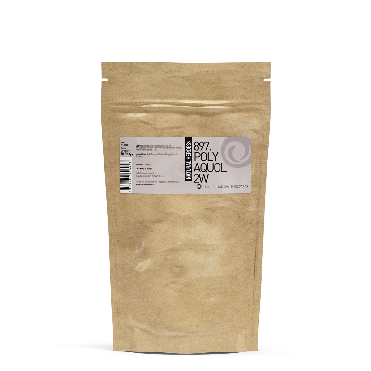 Natural Heroes - Natuurlijke O/W Emulgator (PolyAquol™-2W) 50 gram