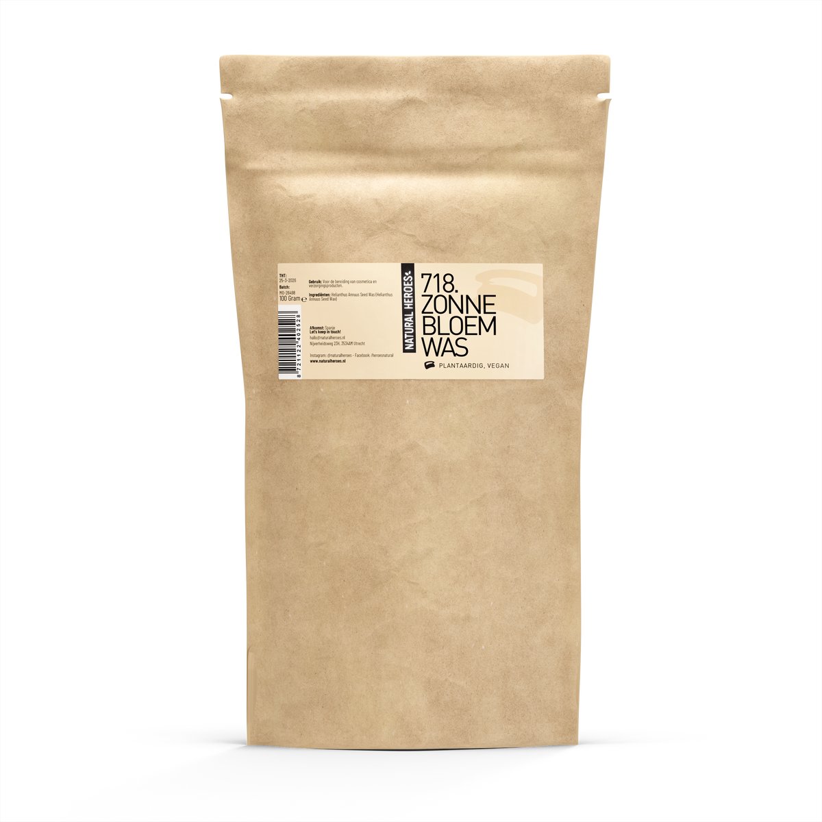 Natural Heroes - Zonnebloemwas 100 gram