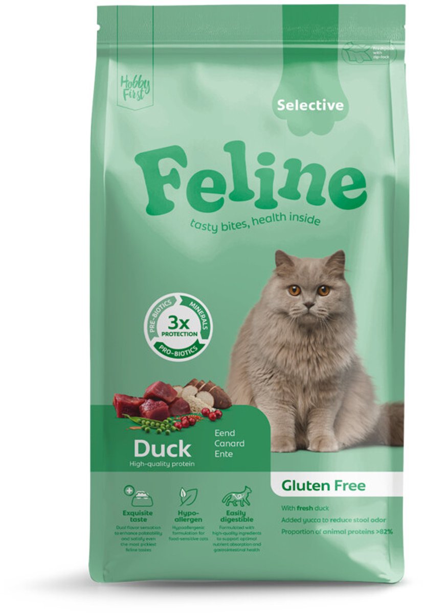 Hobbyfirst Feline Sensitive Selective - Kattenbrokken - 1.5 kg