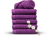 Miss Towels - Serviette d'hôtel - Violet - 50x100 - 5+1 Bundle