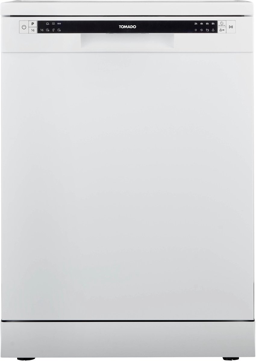 Tomado TDW6001W - Vrijstaande vaatwasser - 12 couverts - Energielabel D - 47 dB - Bestekmandje - Wit — afbeelding 3