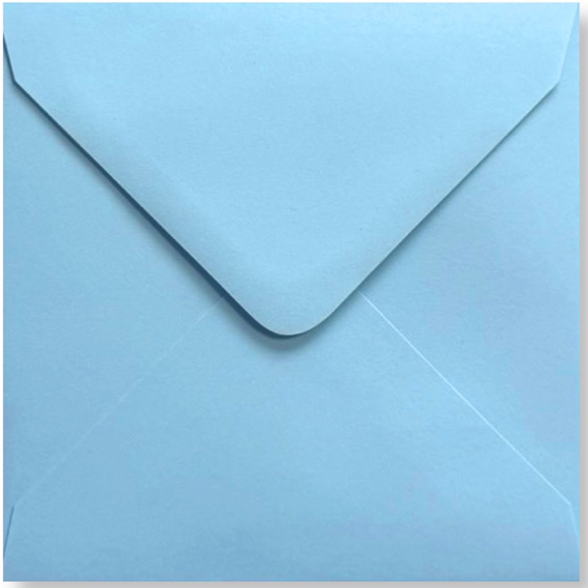 Cards & Crafts 25 Vierkante Enveloppen - Baby Blauw - 13x13cm - 110 g/sm