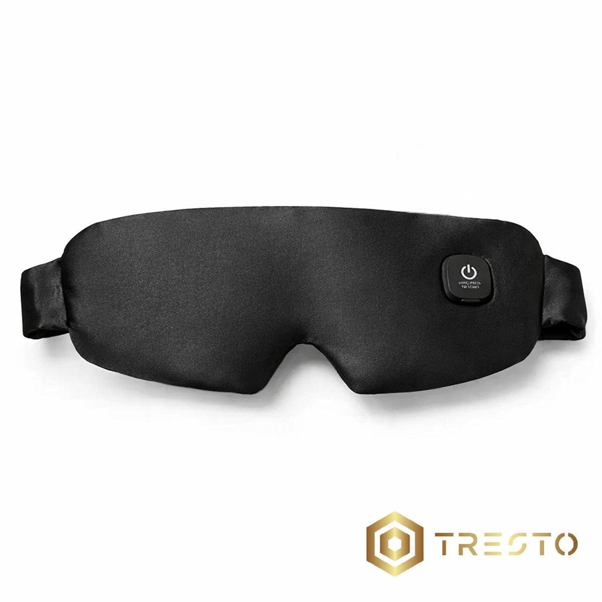 TRESTO - Draadloos Verwarmend Oogmasker – Oplaadbaar Warm Oogmasker – Elektrisch Slaapmasker – Ontspannend – Zwart