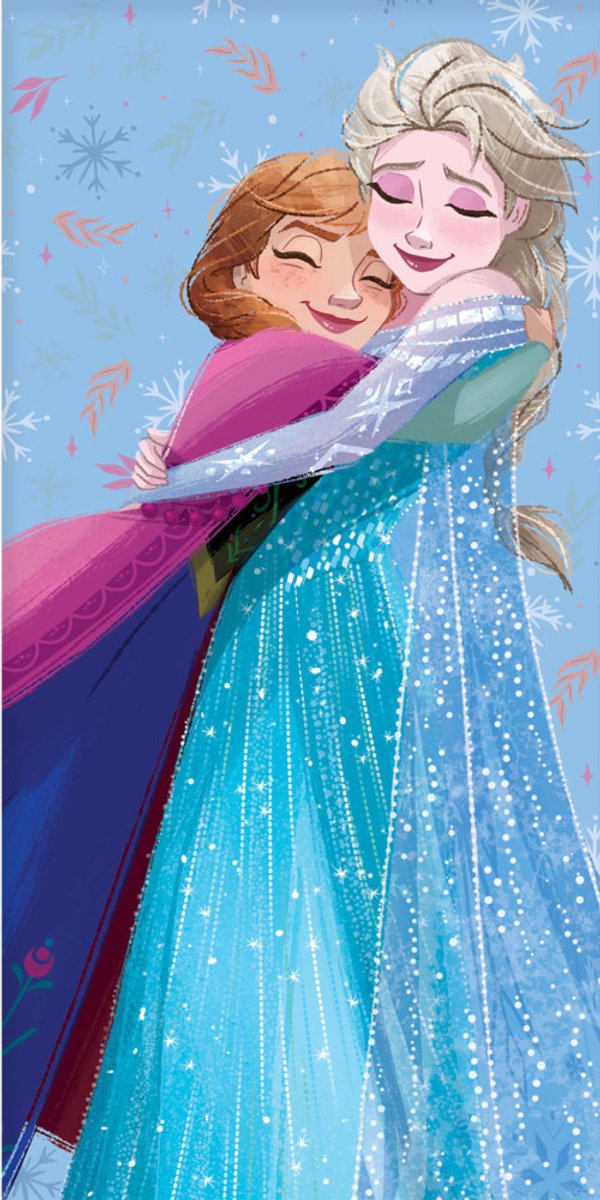 Disney Frozen bond badhanddoek, strandhanddoek 70x140 cm afbeelding