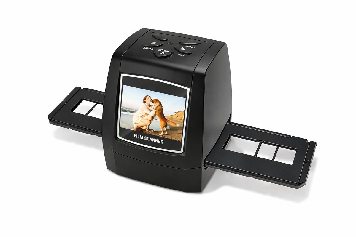 Diascanner / Negatiefscanner – Digitaliseer Oude Foto’s & Filmstroken – Foto naar Digitaal Converter – Zwart