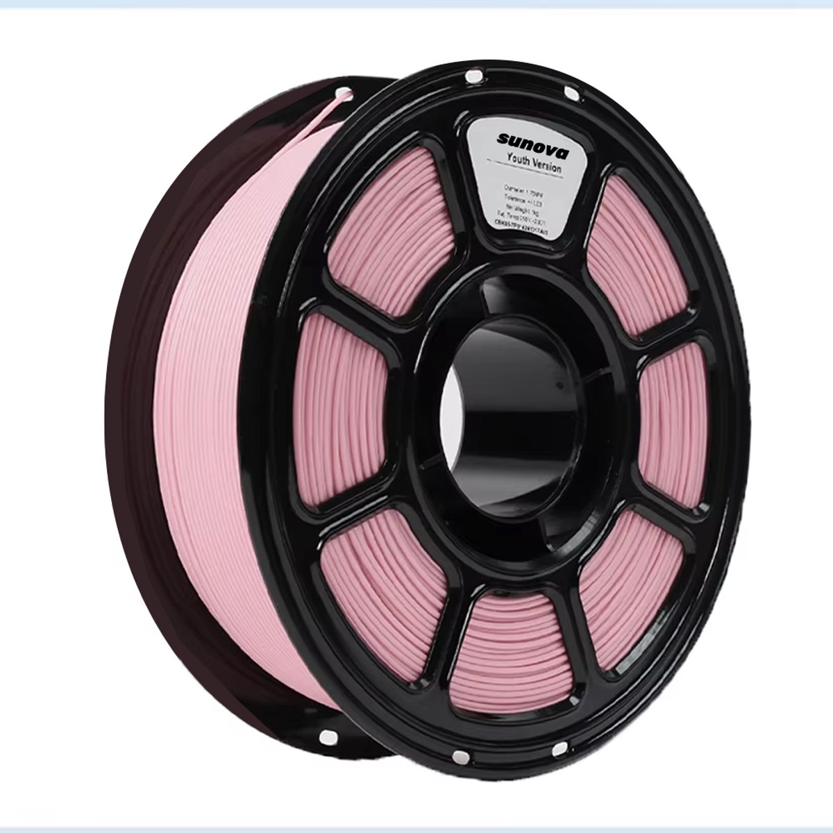 Sunova PETG 3D Printer Filament – 1KG PETG Spool – 1.75 mm – ±0.02mm Precisie – Sterke Laaghechting – Milieuvriendelijke – Roze