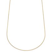 Essentials | 1 mm Goudkleurige Ketting met Gebogen Venetiaanse Schakels