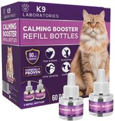Navulling 2 flesjes voor Anti-stress feromonen verdamper kat 60 dagen - Tegen stress, angst, agressie en conflicten bij katten - Voordelig alternatief voor dure merken - Veilig en niet verslavend - Anti-stress - Kalmerend