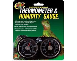 Precision  Analog Thermometer & Humidity Gauge ZooMed