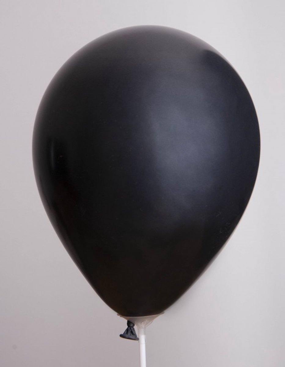 Globos ballonnen speelgoed metallic zwart 25 stuks feestdecoratie.