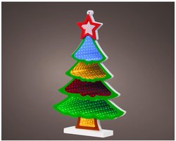 Lumineo kerstboom LED infinity lights kleurrijk decoratief 21,5x32cm.