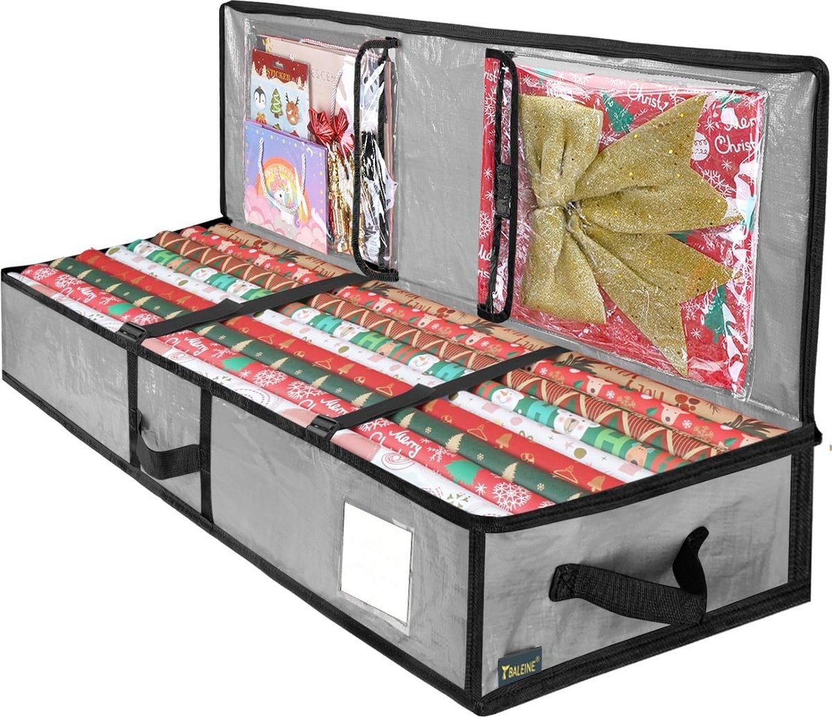 Duurzame Opbergtas voor Kerst Inpakpapier en Accessoires