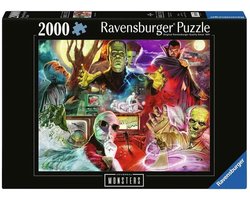 Ravensburger legpuzzel Universal Monsters 2000 stukjes film puzzel.
