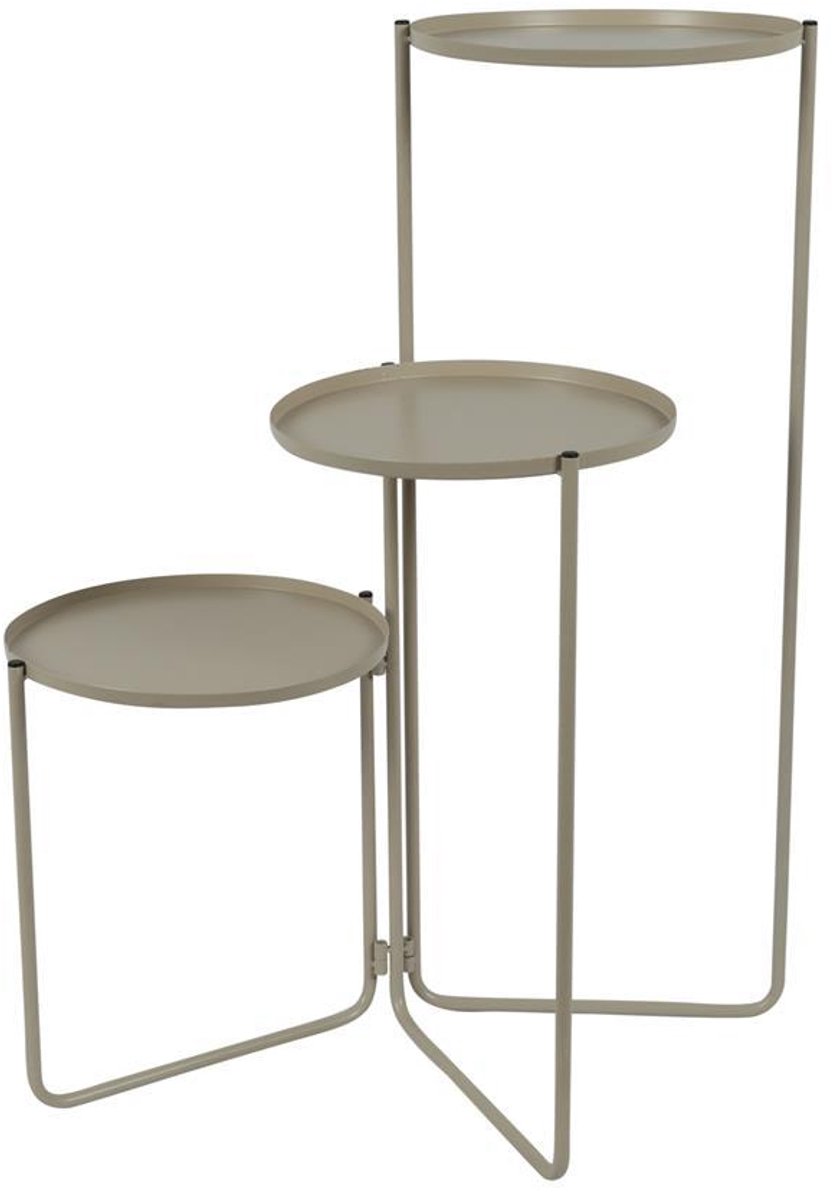 Countryfield plantenstandaard beige decoratief 50x35x70cm interieur.