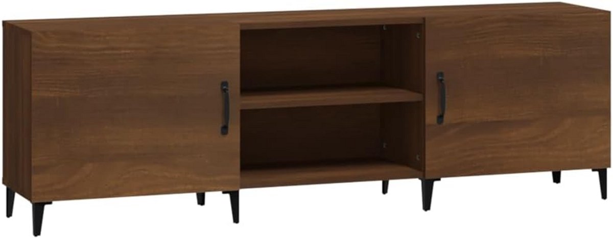 Stijlvolle TV Meubel 150cm Breed Houten Kast voor Media en Audioapparatuur