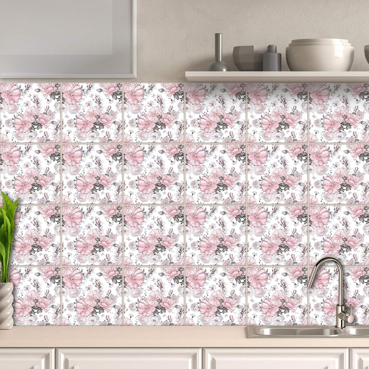 Zelfklevende Wandtegels voor Badkamer en Keuken - Waterdicht en Oliebestendig - Doe-Het-Ze