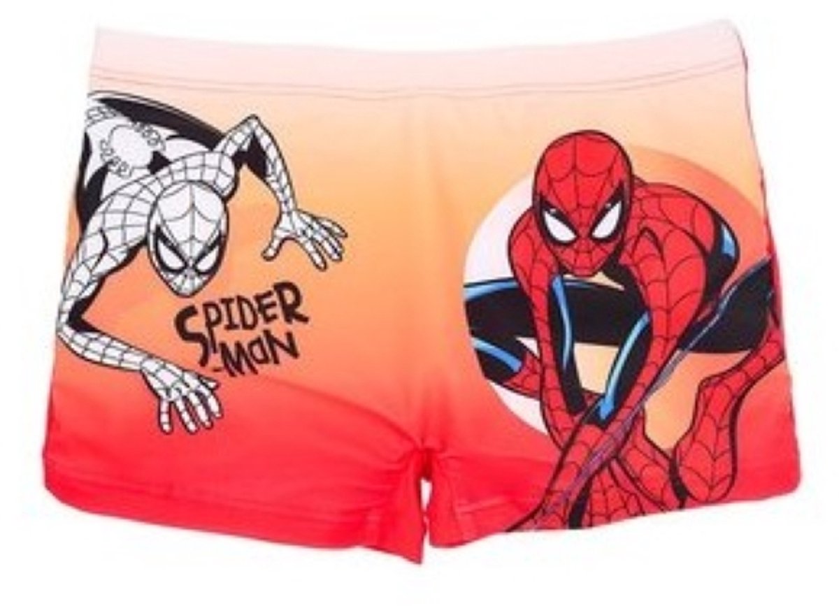 Spiderman Zwembroek - Maat 128 - Zwemboxer - Rood - Spider-Man - Strak Model