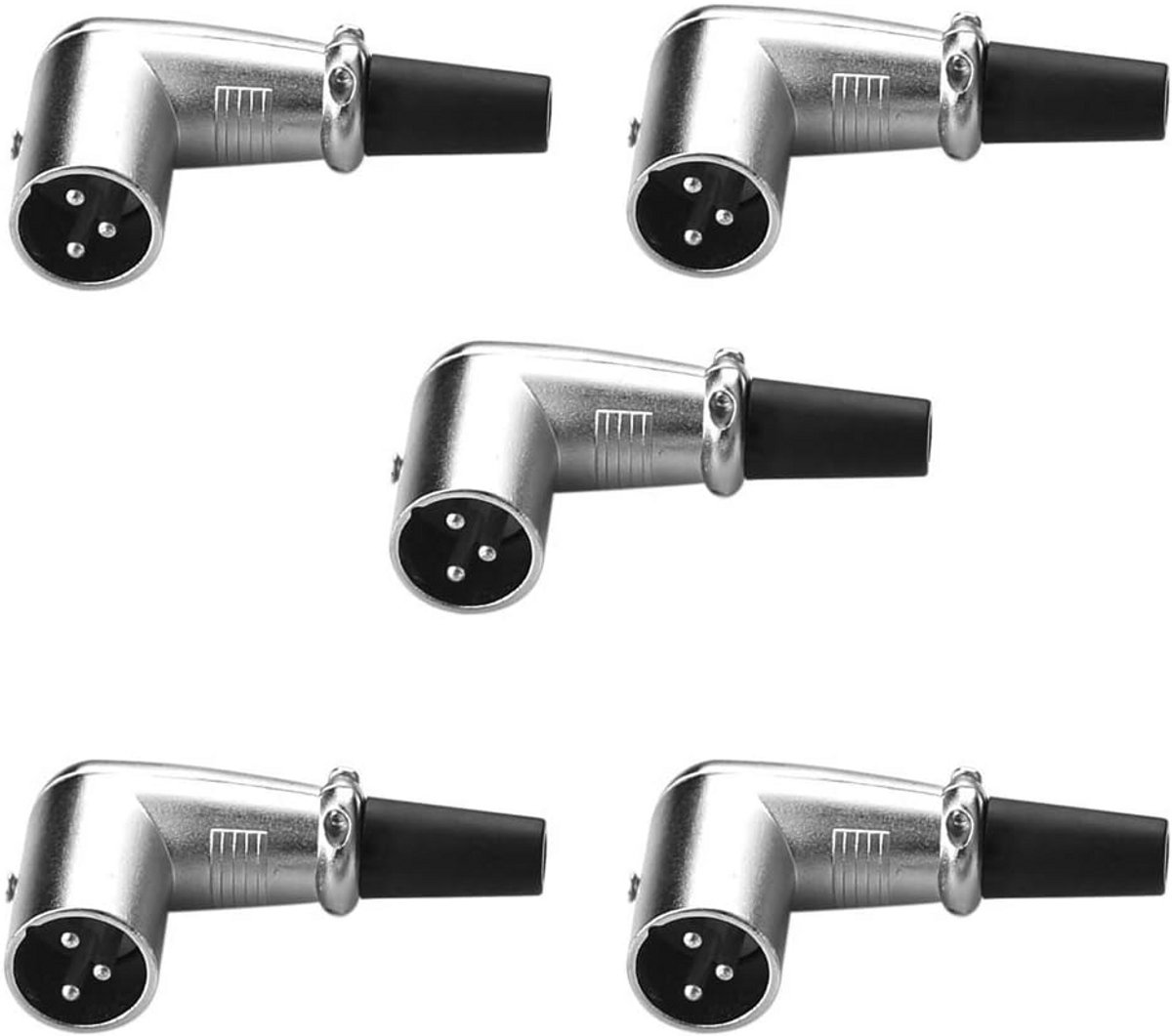 Set van 5 Rechte XLR 3-Pins Microfoon Kabel Adapters