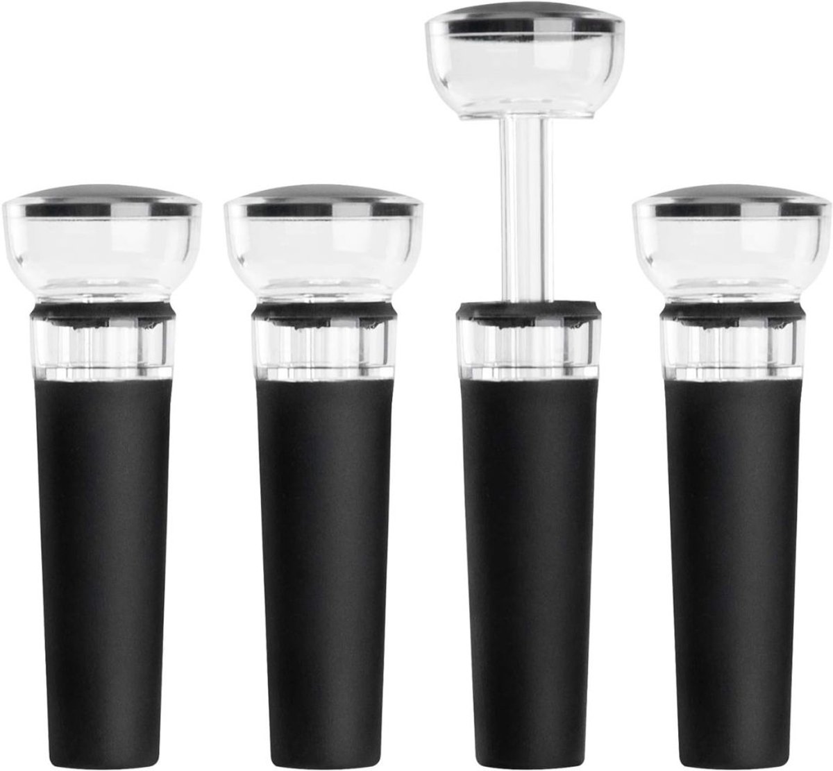 Octav8® Wijnstopper - Flessenstop - Vacuum Wijnstopper - 4 Stuks