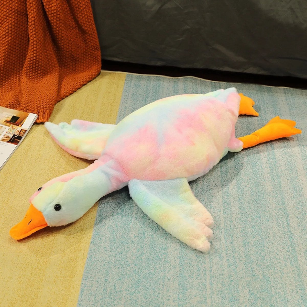 Grote Pluche Eend 50 cm – Zacht Hondenspeelgoed en Kattenknuffel – Comfortabele Speelkameraad