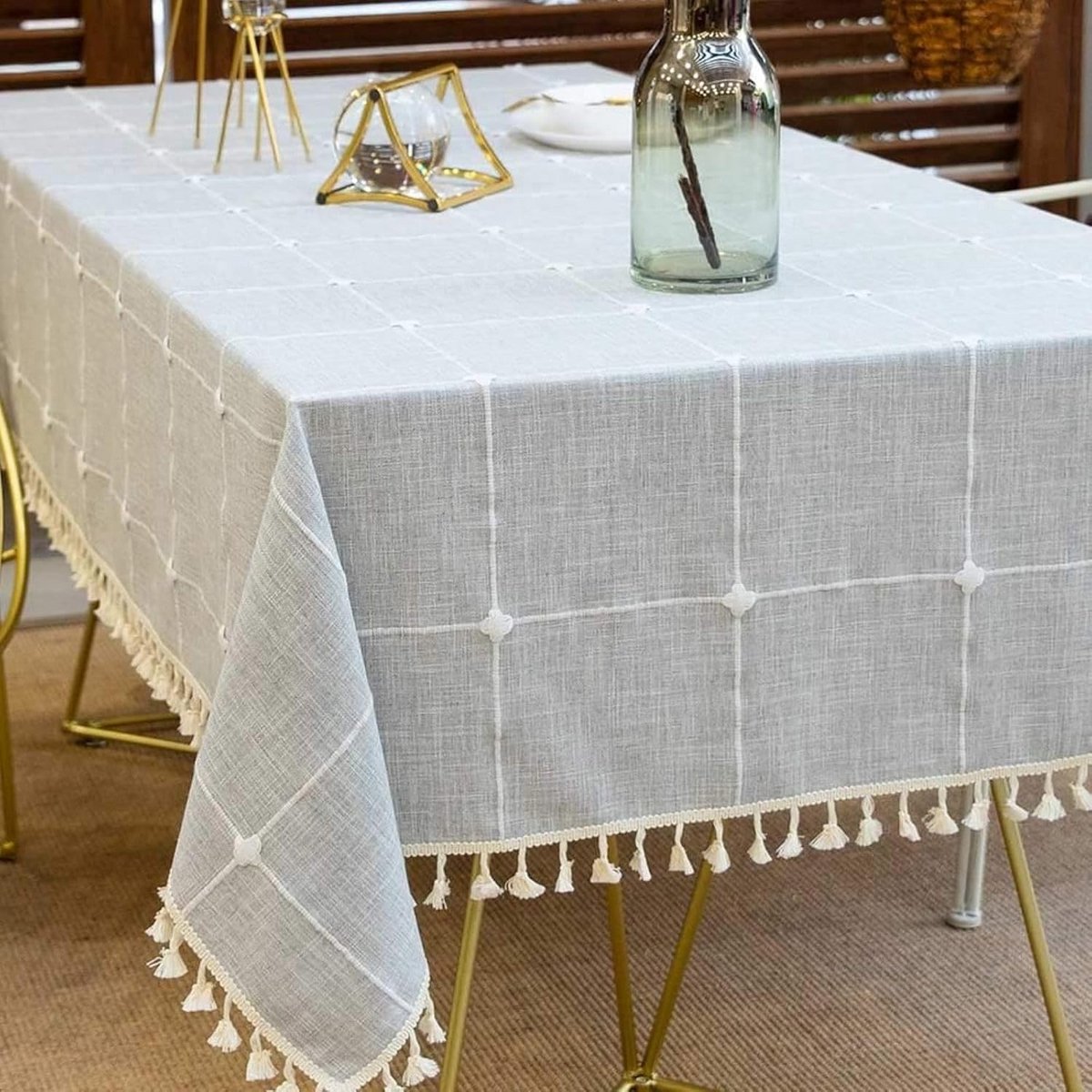Waterdicht en Kreukvrij Rechthoekig Tafelkleed voor Keuken en Eetkamer