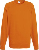 Fruit of the Loom Sweater Raglan Sweat Ronde Hals Oranje maat XL