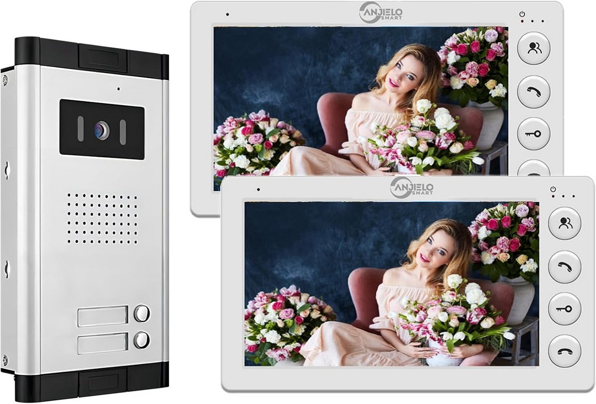 Bedrade Video Intercom Set met 7 Inch Monitor en Deurtelefoonkit