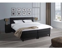 Mörgenn Boxspring Model 1 - Pocketvering - Bio Topper - Antraciet - 140x200 cm - Inclusief Dekbed en Kussens