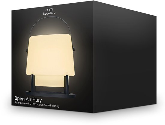 Kooduu Open Air Play - Outdoor 8W full-range Speaker met Dimlamp en Solar Charging - BT 5.3 en IP44 — afbeelding 4