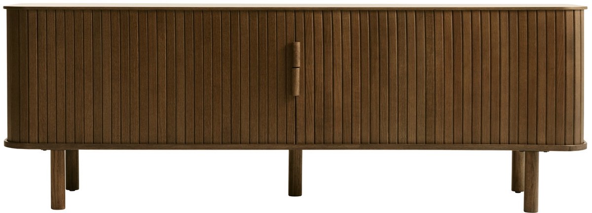 Giga Living Tv-meubel Cavo Smoked Eiken 160cm - Giga Living Donkerbruin