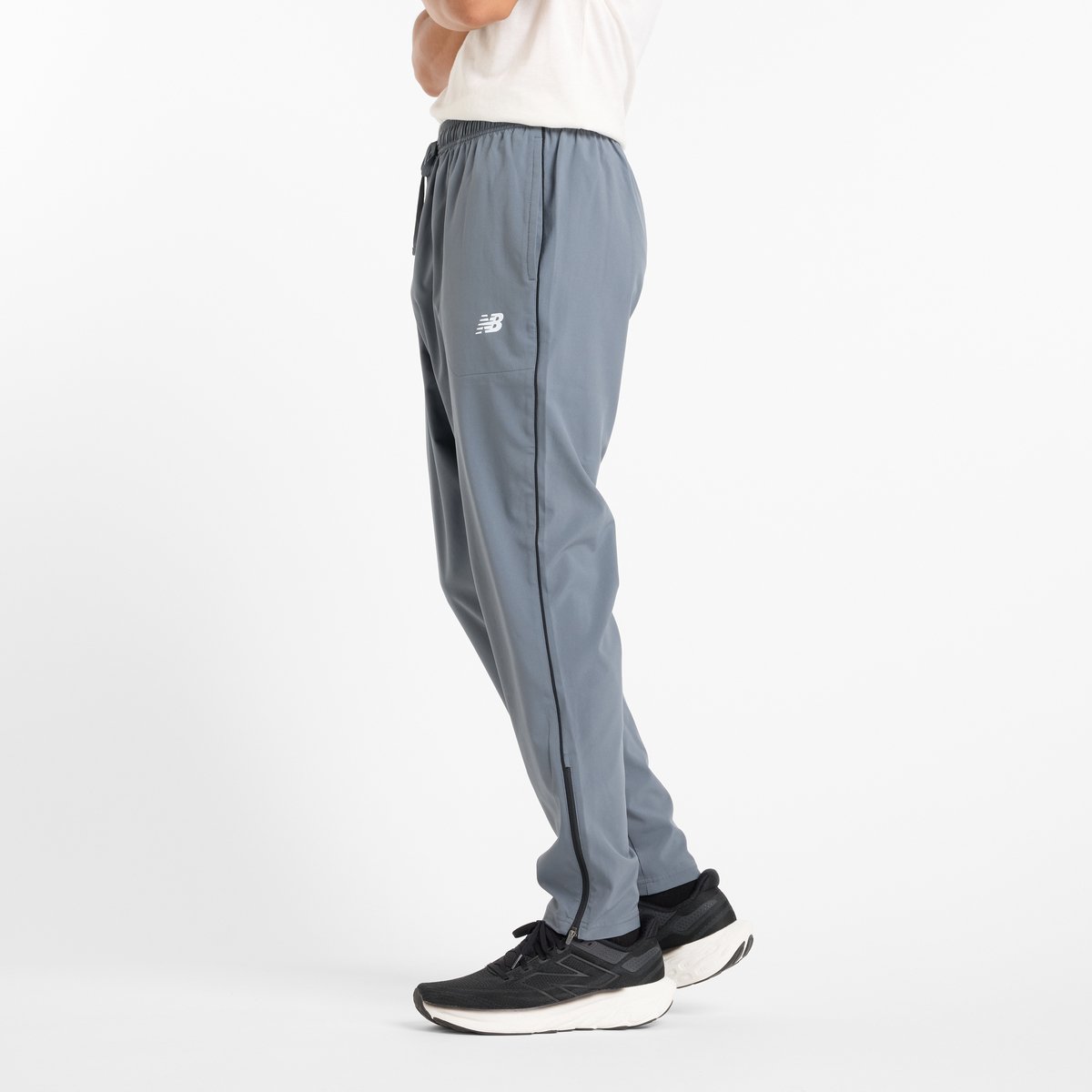 New Balance Sport Woven Pant Heren Sportbroek GRAPHITE Grijs