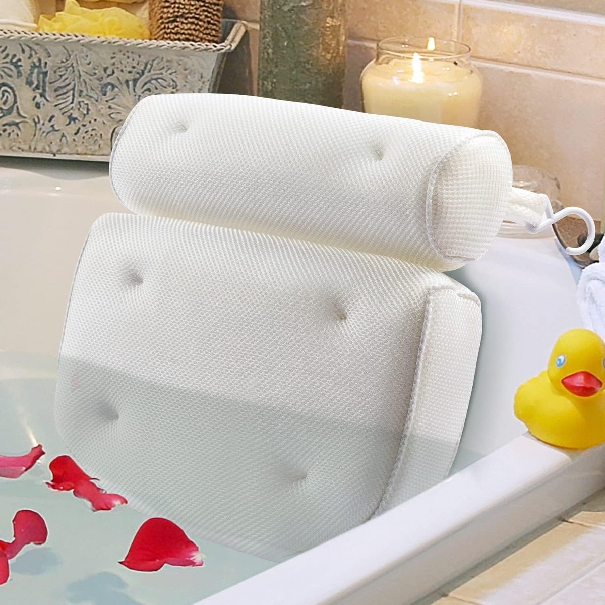 Luxe Badkussen voor Extra Comfort en Nekondersteuning