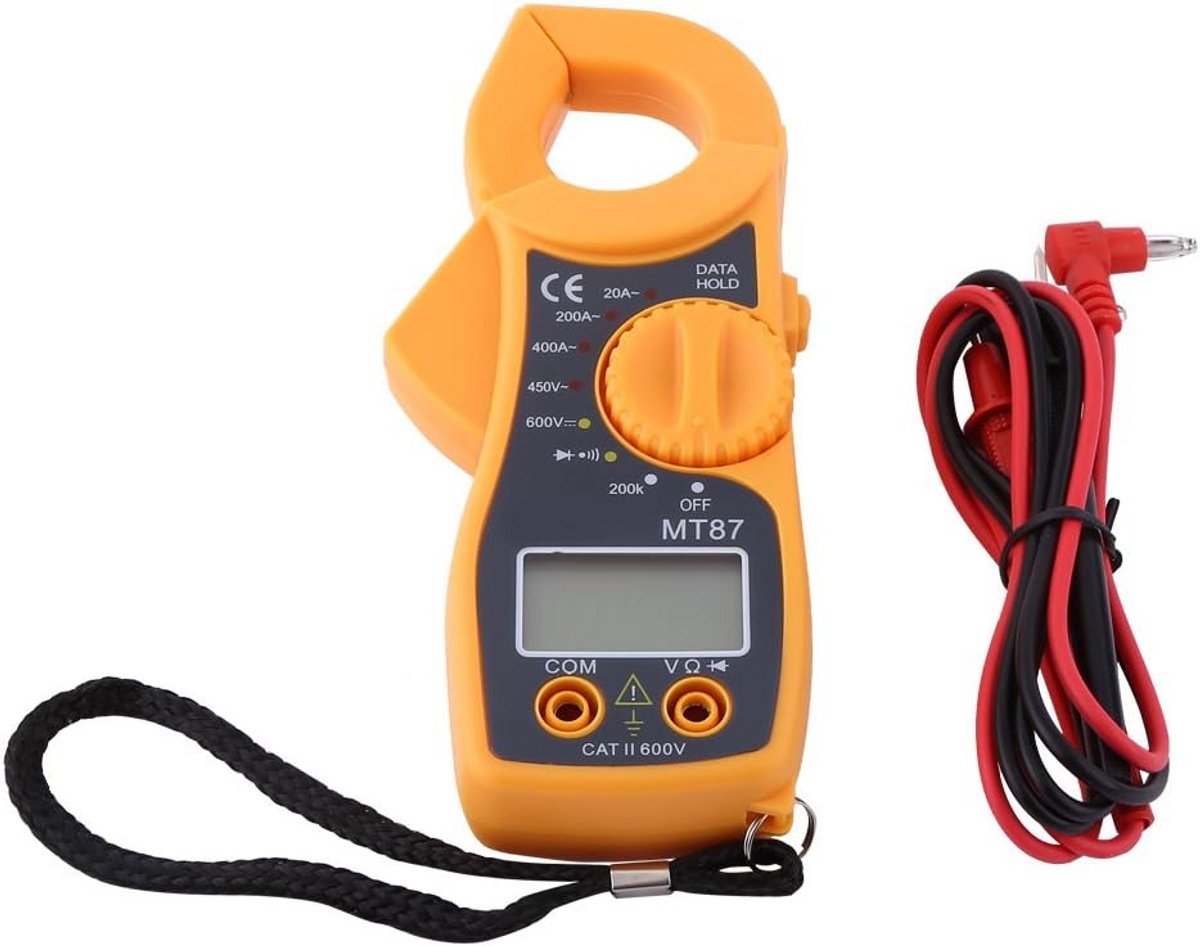 Digitale Multimeter AC DC Voltmeter Ampèremeter & Ohmmeter met LCD, Geschikt voor Huis en Auto