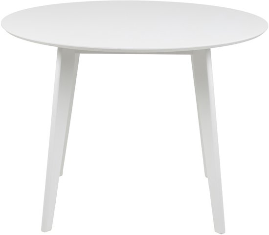 Table de salle à manger Rover Ø105 cm - blanc - Actona - Tables à manger rondes 110cm - Blanc - Bois|MDF - Tables à manger rondes 110cm