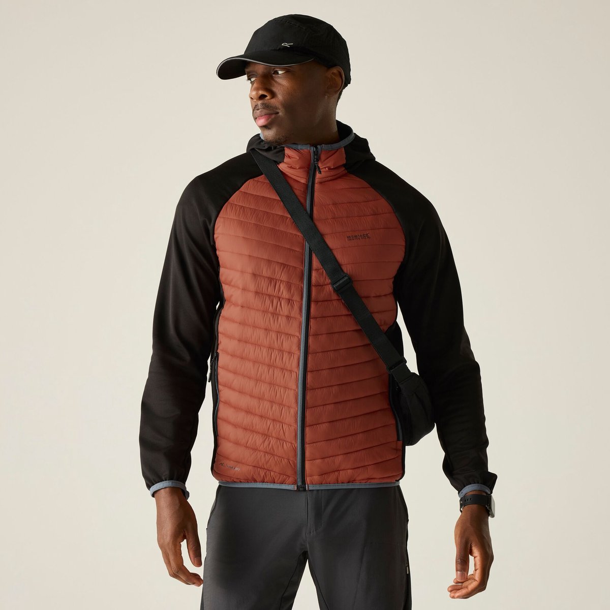 Heren Andreson Hybrid geïsoleerde jas met schotten Rood