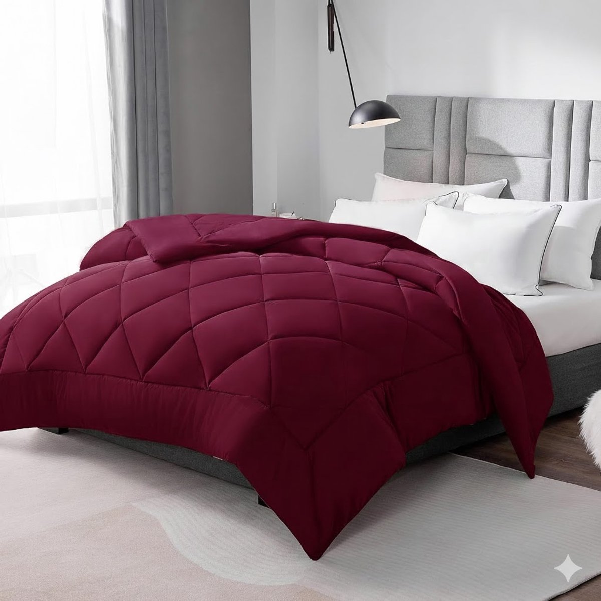 4-Seizoenen Dekbed Frans Bed 200x200 cm – Warm Microvezel – Rood