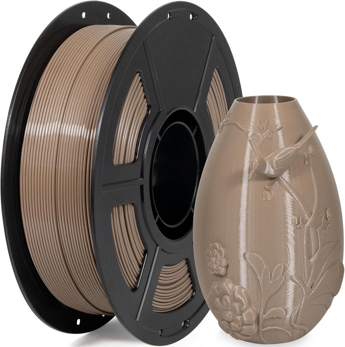 PETG Filament 1.75mm 1KG Bruin voor 3D Printers, Hoge Maatnauwkeurigheid