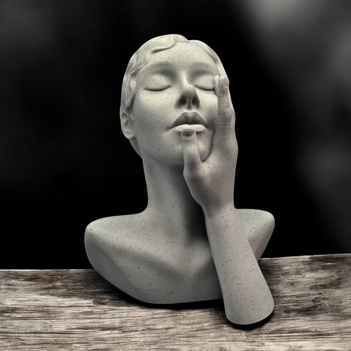 Layerzz - 3D geprint - kunstbeeld - Passion - huisdecoratie - stonelook - 15cm