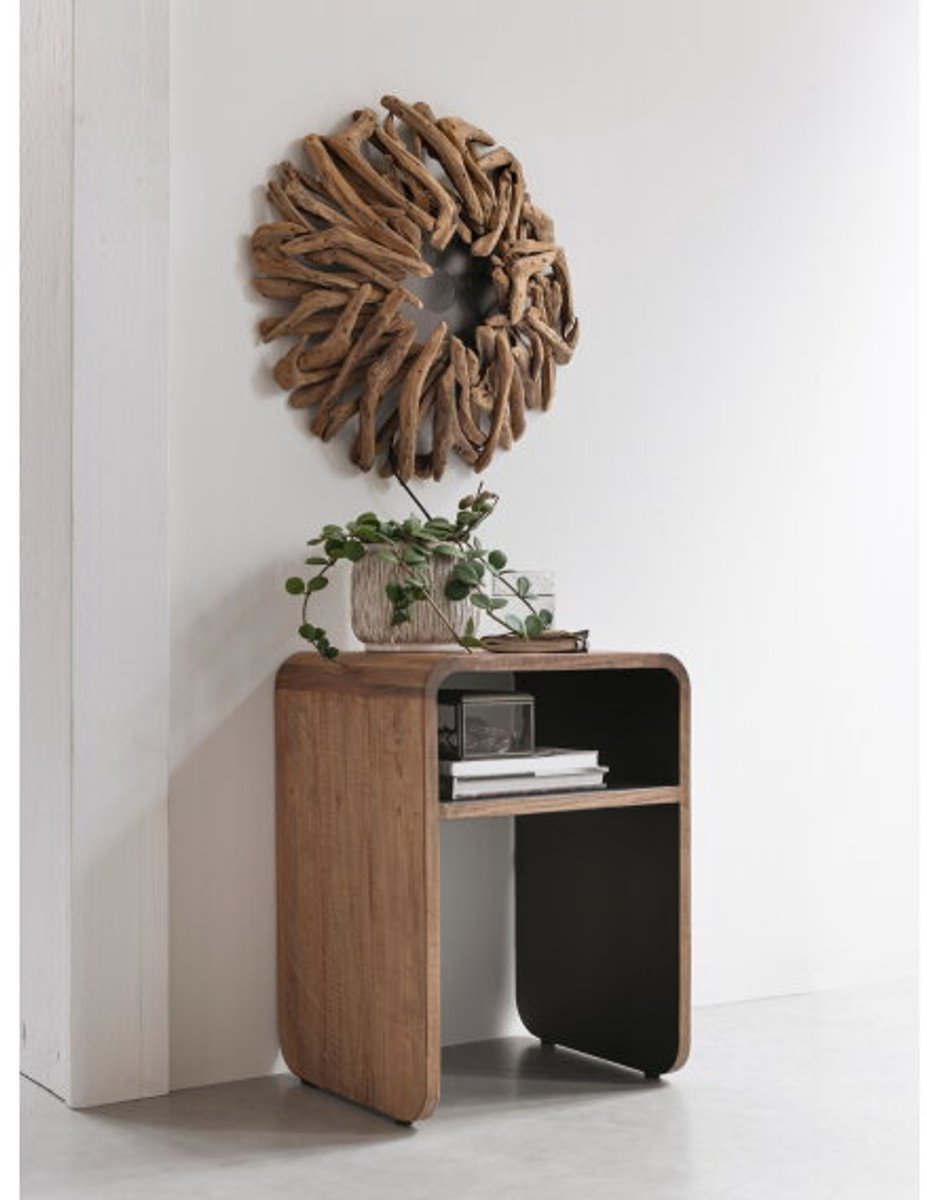 DTP Home Nightstand Evo,55x40x35 cm, recycled teakwood