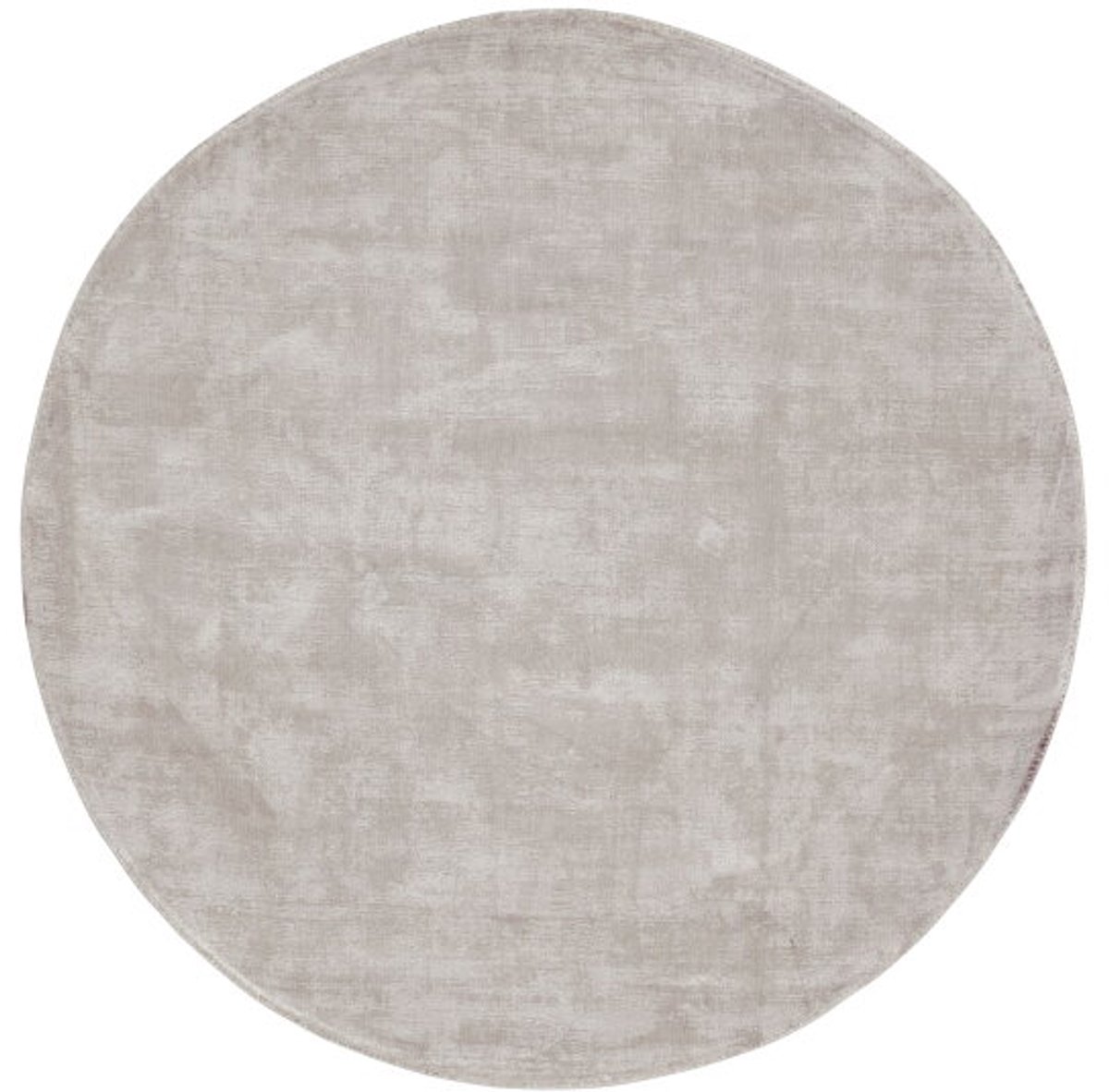 MUST Living Carpet La Belle round medium,Ø200 cm, light grey, 100% viscose