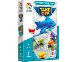 SmartGames Take Off - Logisch Denkspel & Reispuzzel - 60 Opdrachten met Vliegtuigen - Educatief Solospel voor Kinderen en Volwassenen - Vanaf 8 Jaar