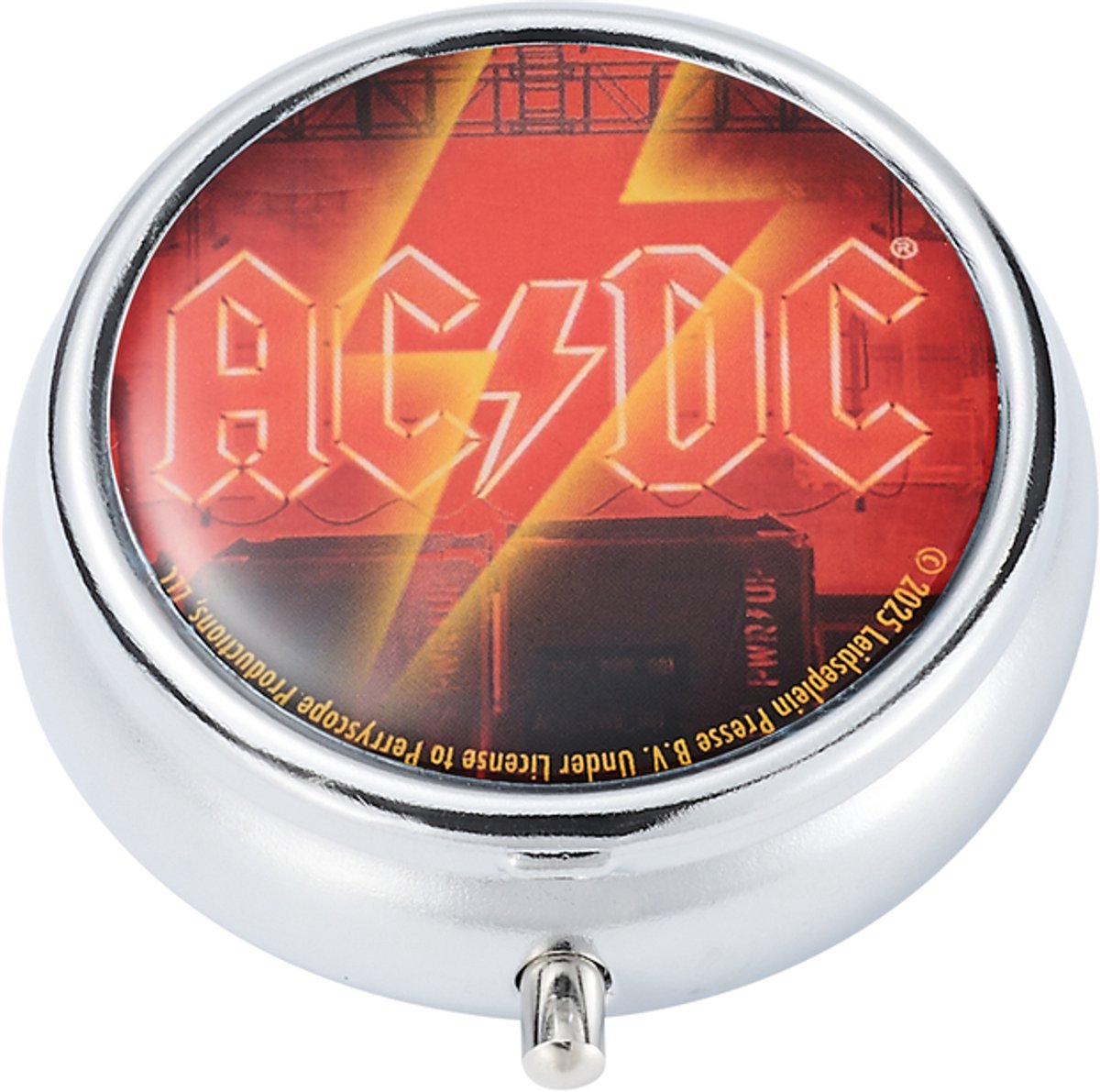 AC-DC Zak Asbak - Draagbaar - Pocket asbak - Klikslot - Metaal - 5 cm
