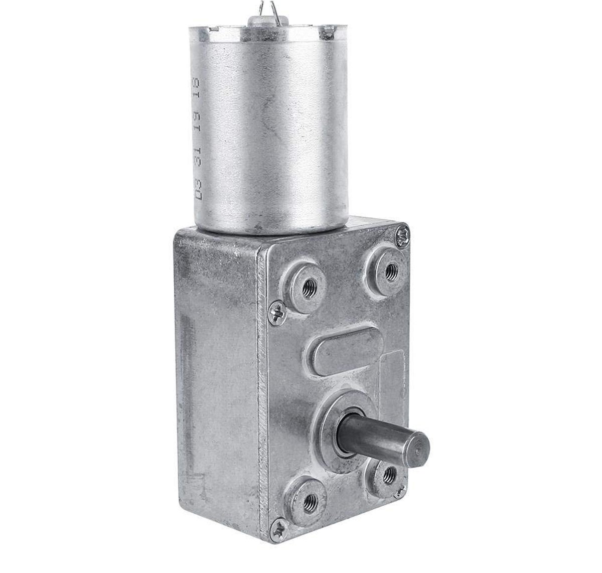 12V Laagtoerige Reductiemotor 2 RPM - Omkeerbaar met Turbo Versnellingsbak