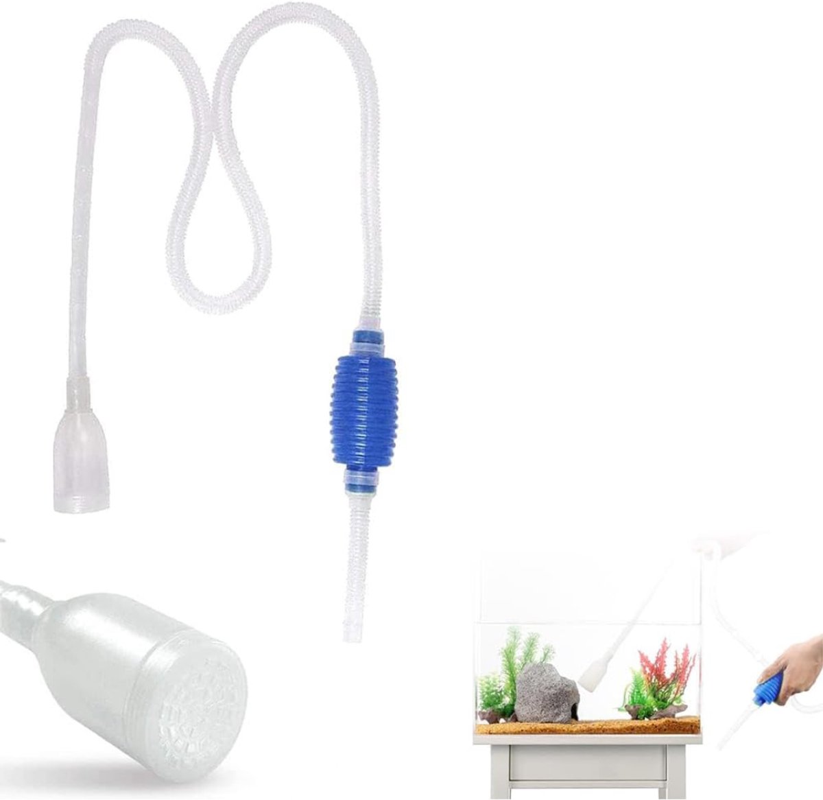 Octav8® Aquarium Stofzuiger - Aquariumreiniger - Bodemreiniger - Zandfilterreiniging