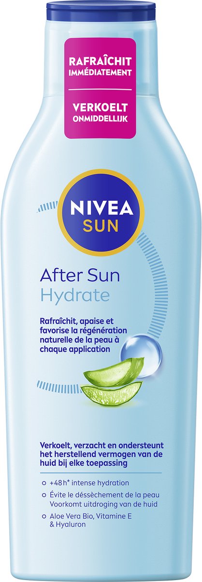 NIVEA SUN Hydraterende & Kalmerende Aftersun Lotion - Met Hyaluronzuur en Aloë Vera - 200 ml