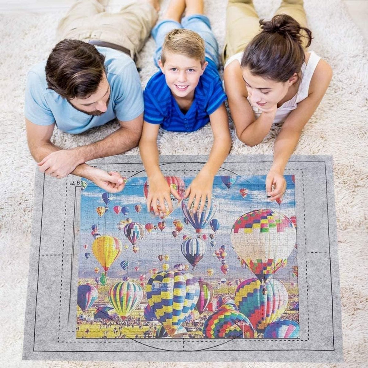 Puzzelmat voor 3000stukjes - Puzzelmap met Accessoires - Puzzelbord - Puzzelmatten - Puzzelmat Volwassen en Kinderen - Geschikt voor legpuzzel 2000 & 1500 & 1000 Stuks - Bescherming — cadeau in Spellen & Speelgoed - foto 7