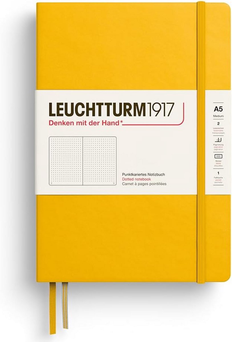 Notitieboek Medium A5 Hardcover Genaummerde Pagina's Gestippeld