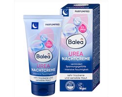Balea 5% Urea Nachtcrème - Ureum crème - Voor de zeer droge en gevoelige huid - 50 ml