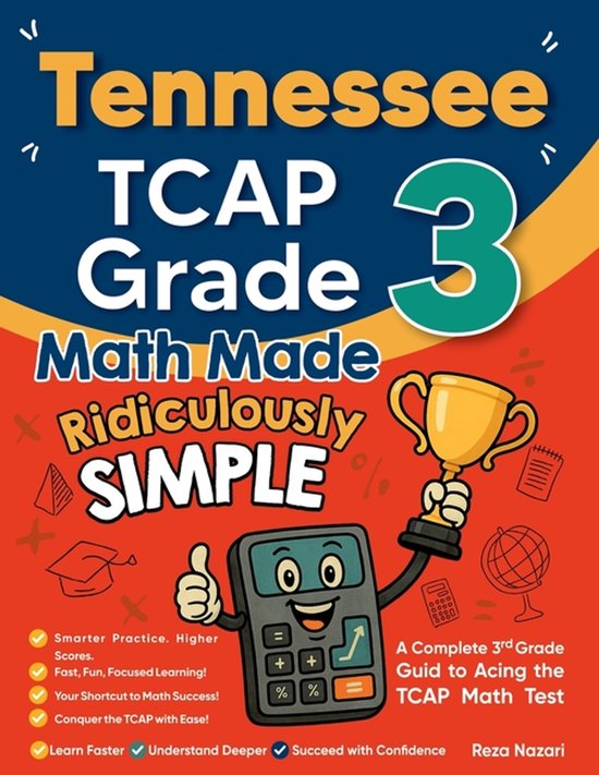 Tennessee TCAP Grade 3 Math Made Ridiculously Simple - cover